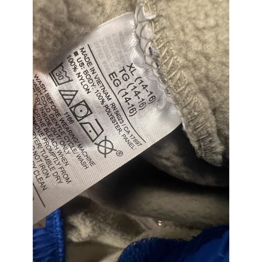 Old Navy‎ Fleece Joggers Boys XL 14-16 Cream Blue Excellent Sherpa Pants